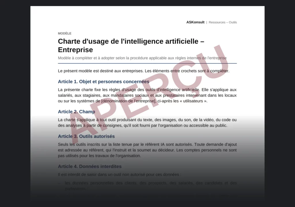Adopting and applying a corporate AI charter – partial watermarked preview