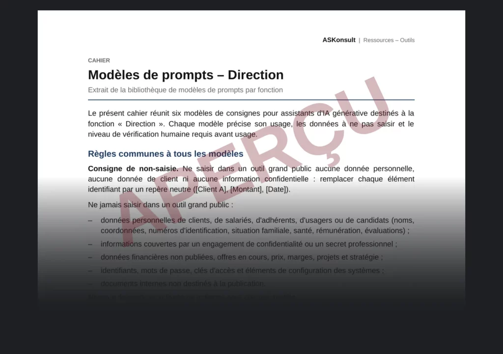 Preparing decisions and committees with management prompt templates – partial watermarked preview