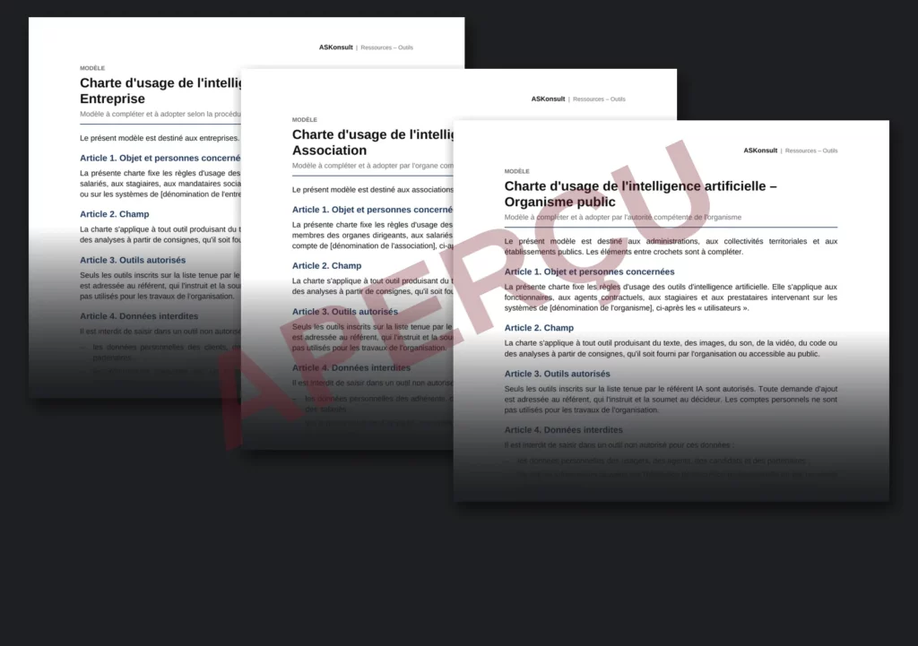 Choosing and combining the three AI use charters – partial watermarked preview