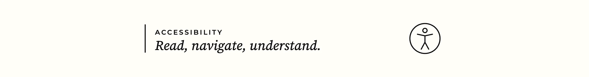 Website accessibility — read, navigate, understand