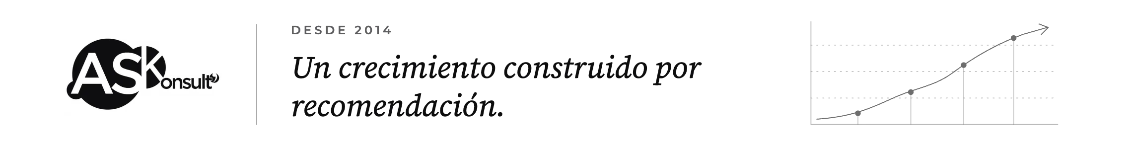 Consultora institucional — un crecimiento construido por recomendación